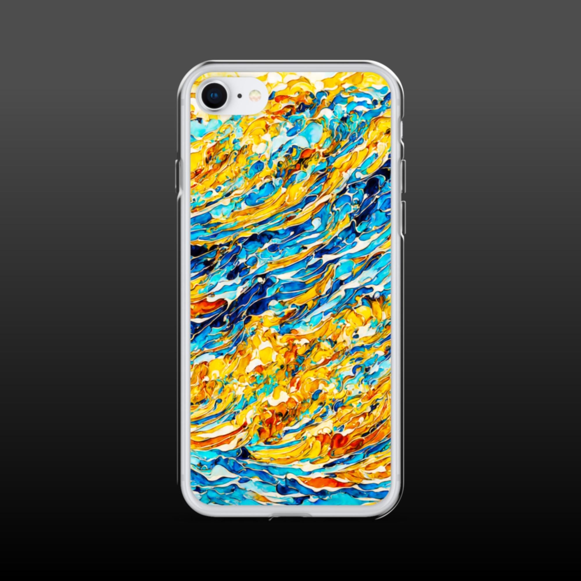 "Mad waves" clear iphone case - Clear iphone case - Ever colorful