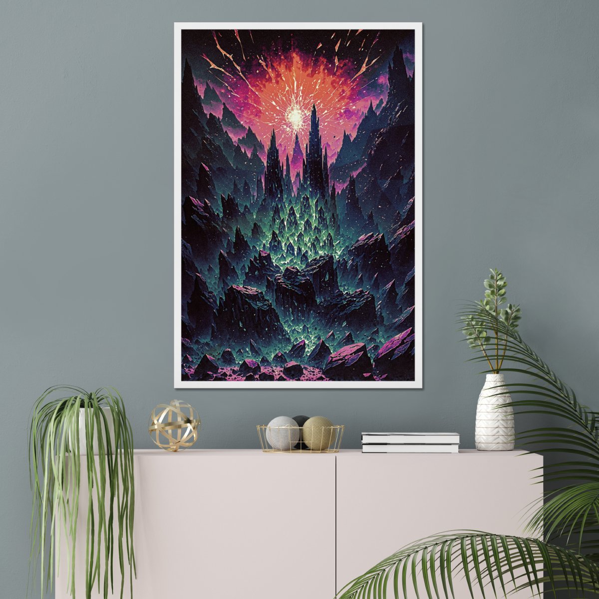 Magnetic shards - Art print - Poster - Ever colorful