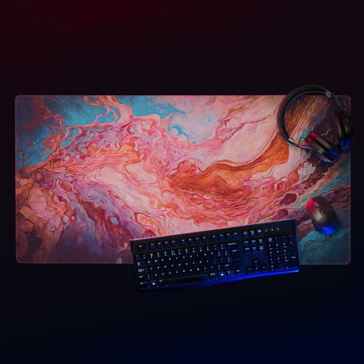 Marbled rhapsody - Gaming mouse pad - Ever colorful