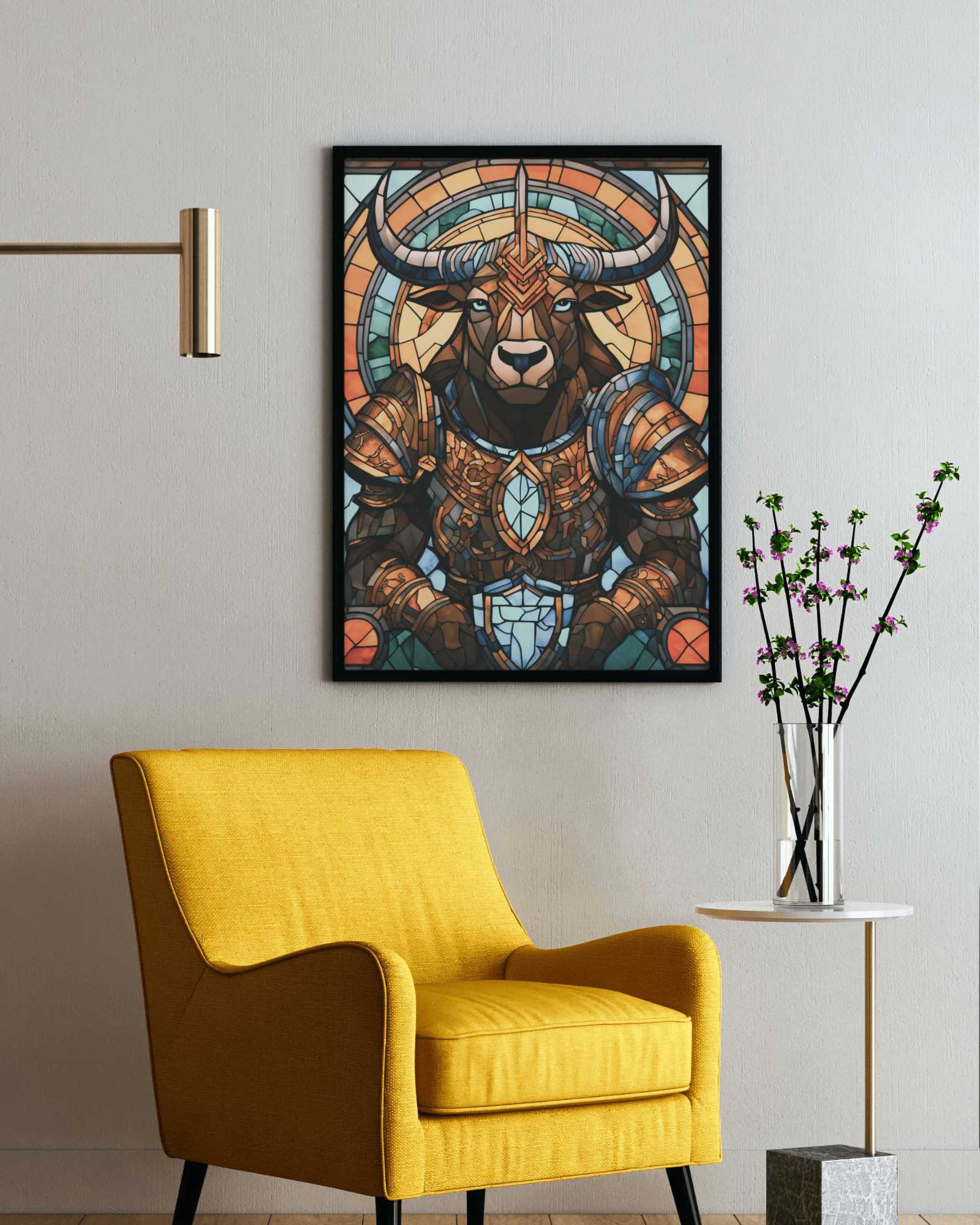 Minotaur knight - Poster - Ever colorful