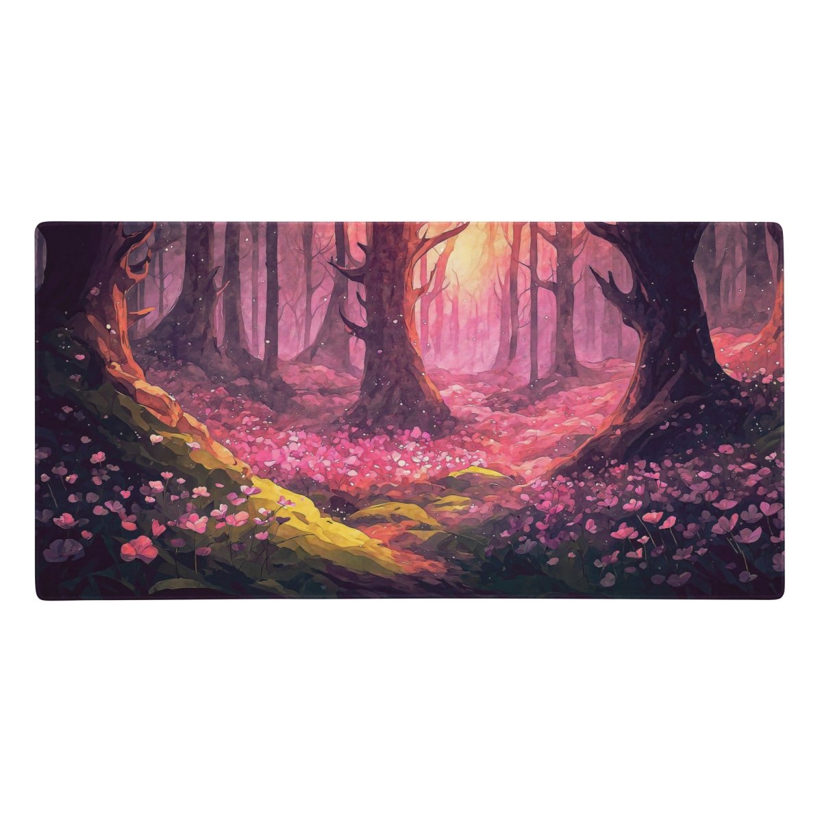 Misty flower grove - Gaming mouse pad - Ever colorful