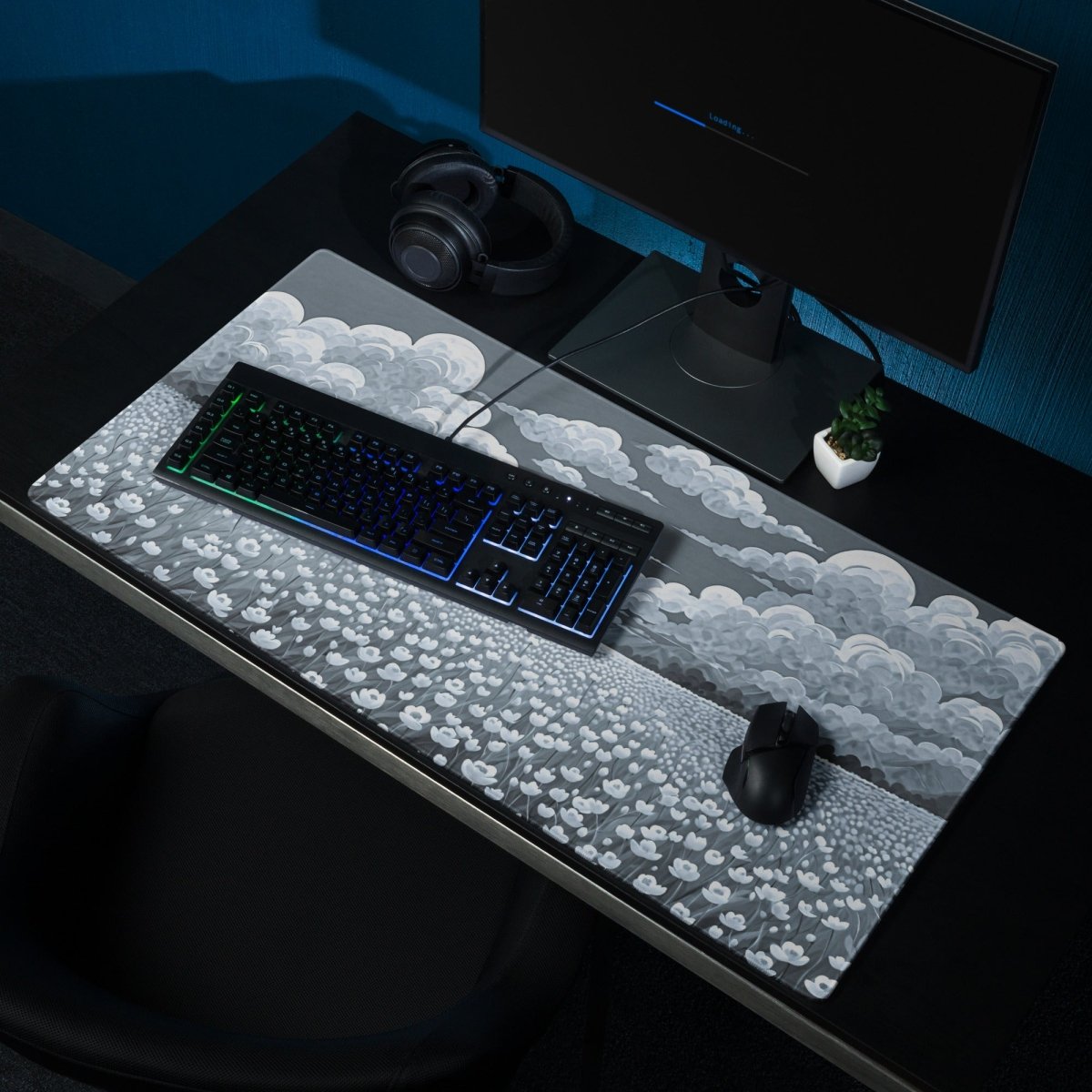 Monochrome garden - Gaming mouse pad - Ever colorful