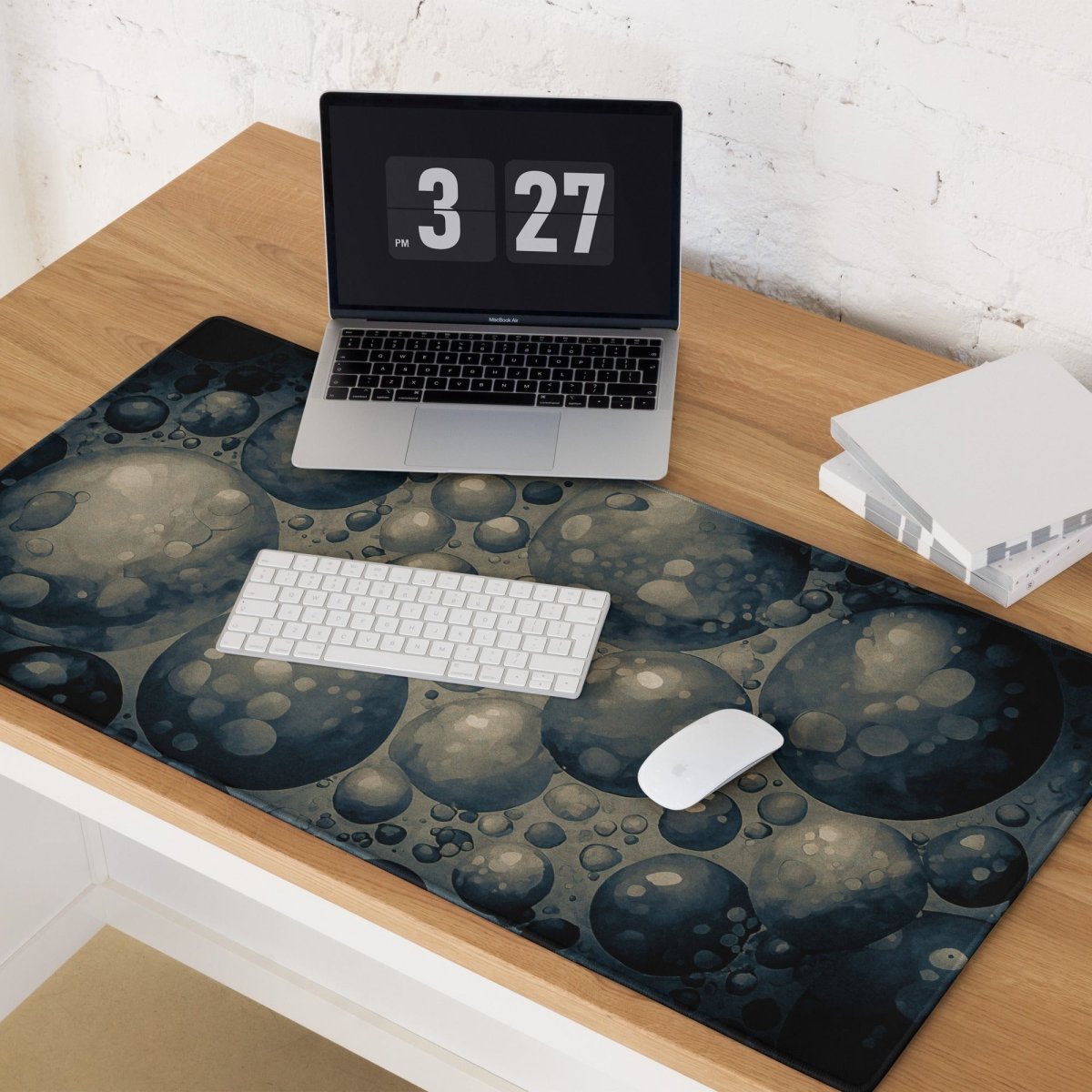 Monochrome moonscape - Gaming mouse pad - Ever colorful