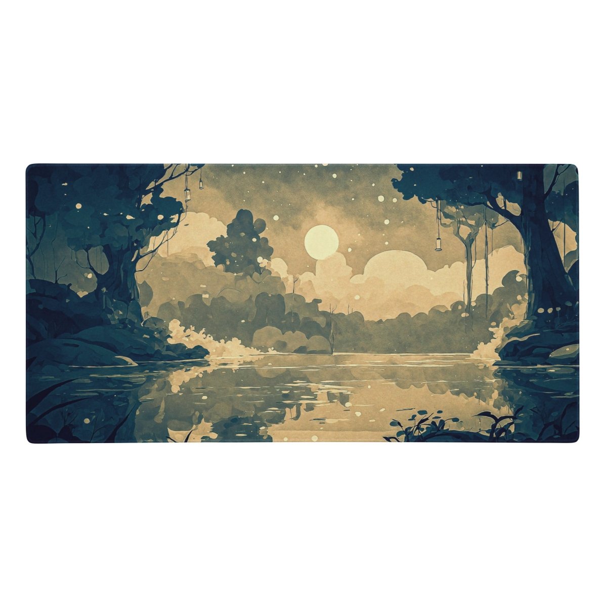 Moonlit reflection - Gaming mouse pad - Ever colorful