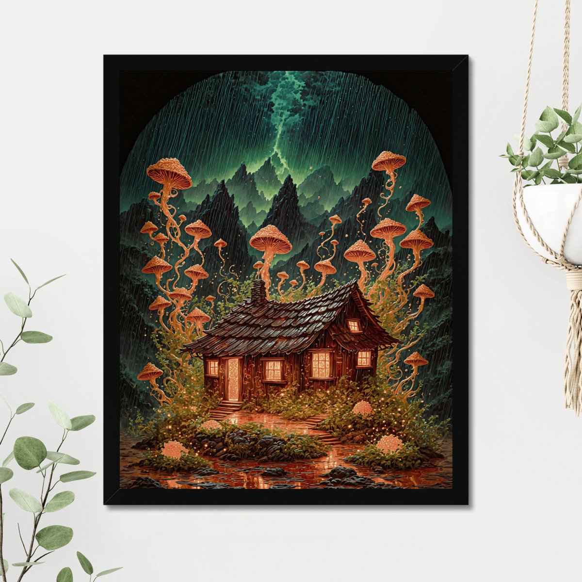 Mushroom thunderstorm - Art print - Poster - Ever colorful