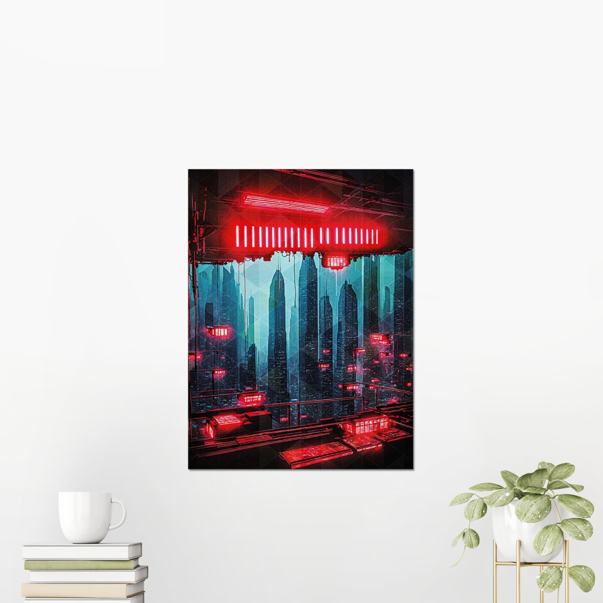 Neon future - Art print - Poster - Ever colorful