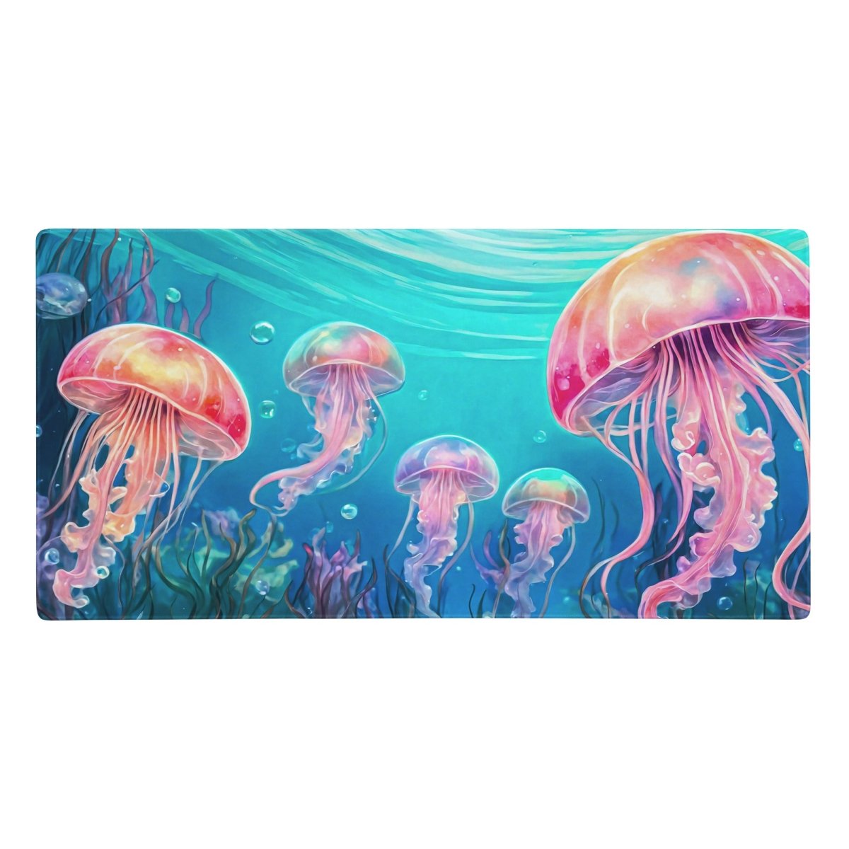 Neon jellyfish - Gaming mouse pad - Ever colorful