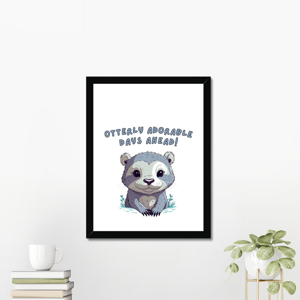 Otterly adorable - Art print - Poster - Ever colorful