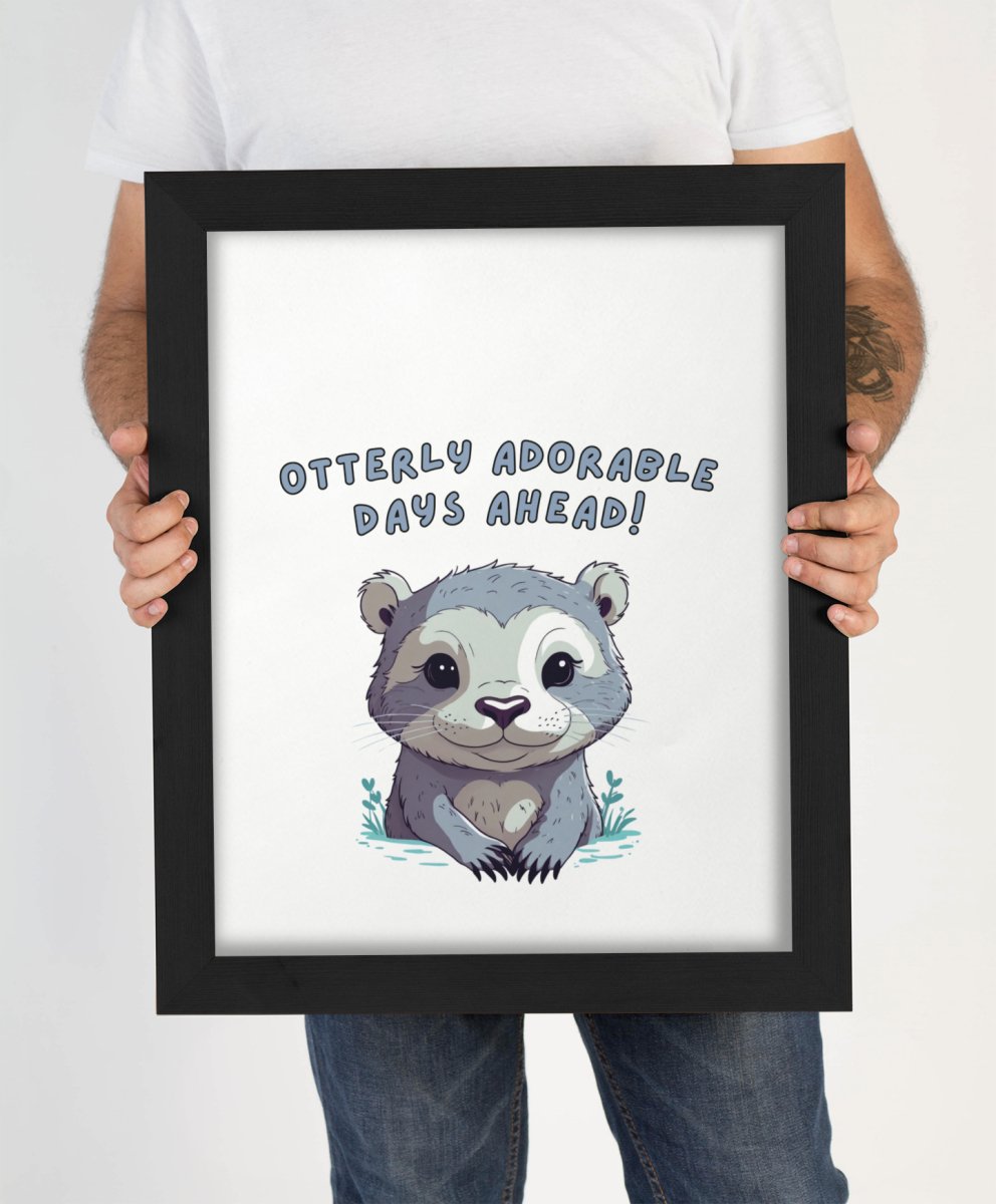 Otterly adorable - Art print - Poster - Ever colorful