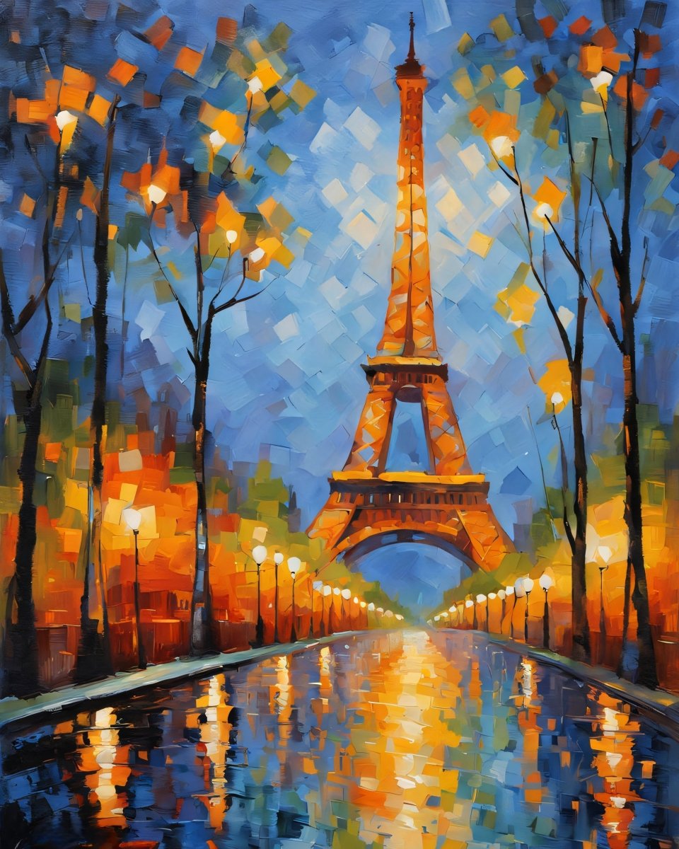 Paris lights avenue - Art print - Poster - Ever colorful
