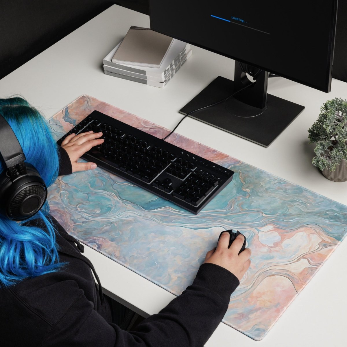 Pastel marble - Gaming mouse pad - Ever colorful