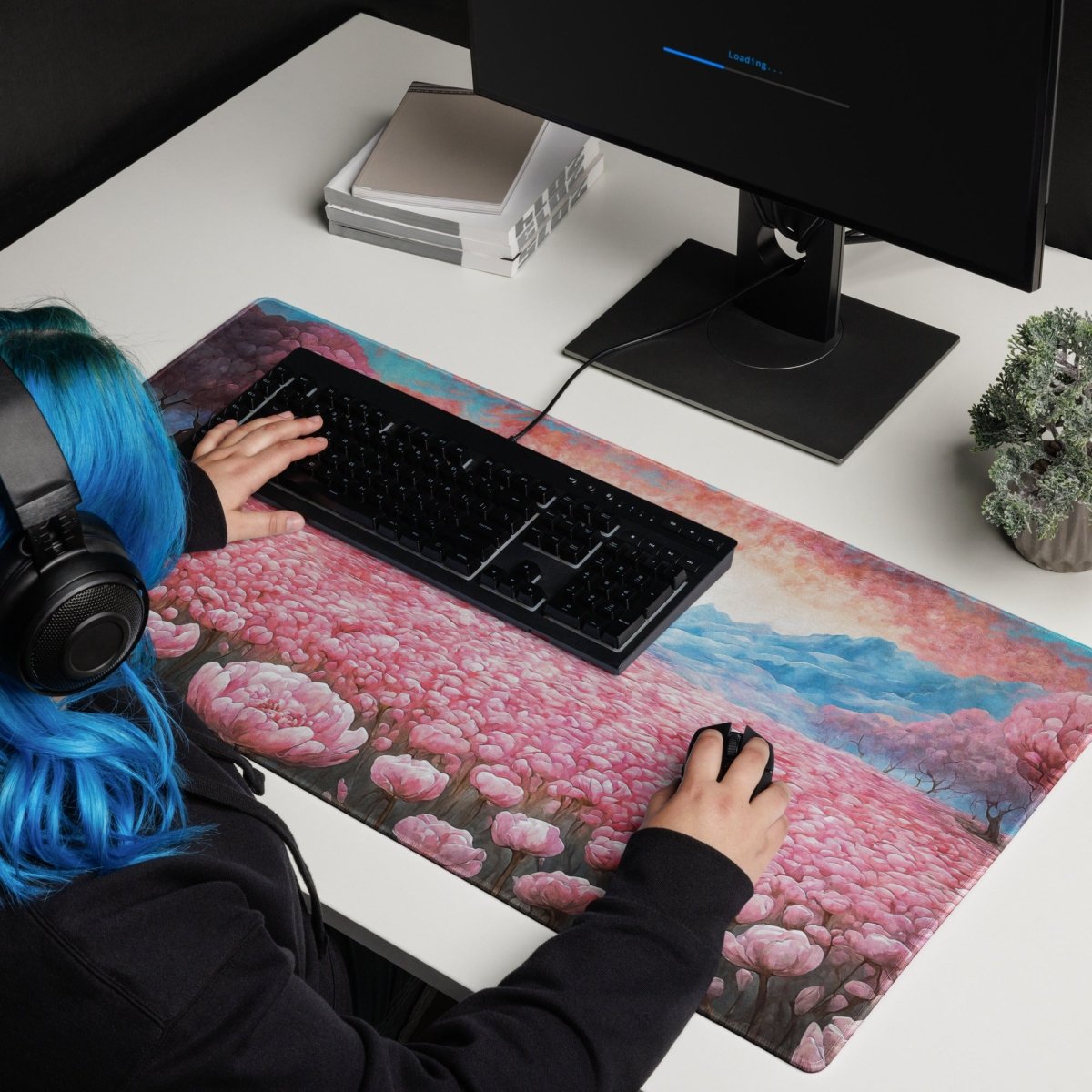 Pink bloom - Gaming mouse pad - Ever colorful