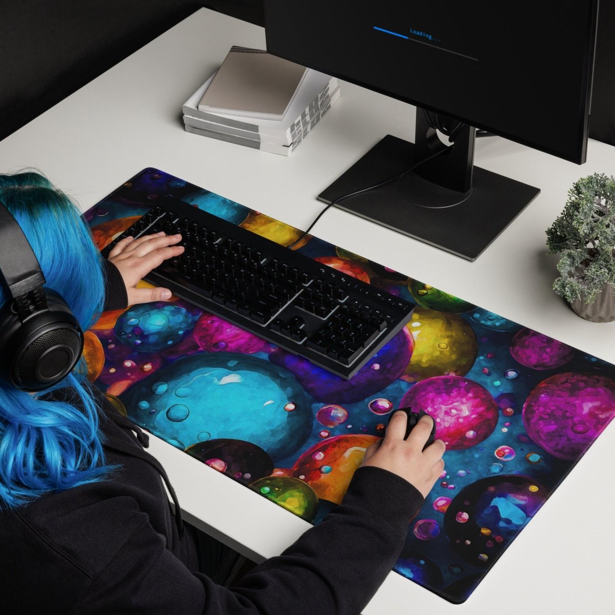 Planetary marbles - Gaming mouse pad - Ever colorful