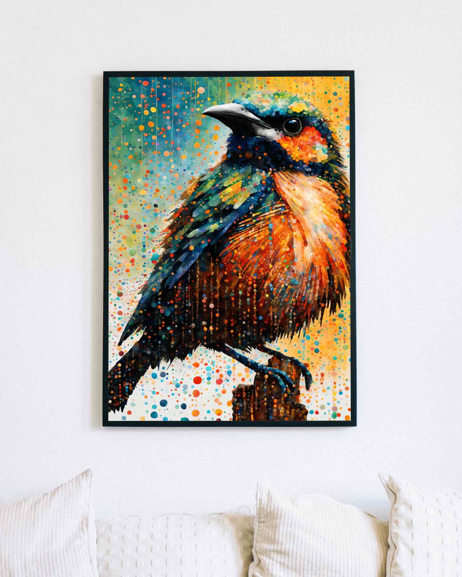 Plump birdy - Poster - Ever colorful