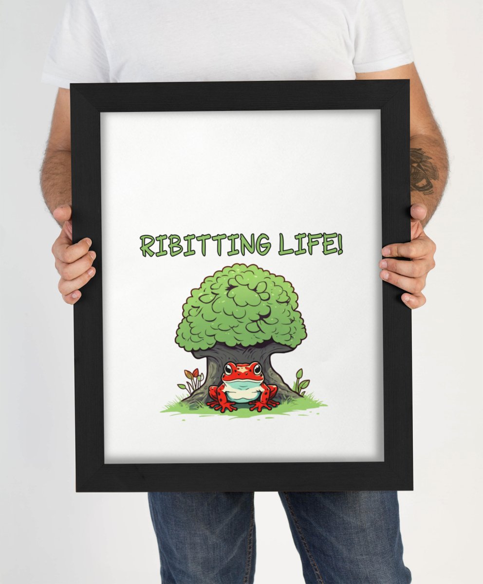 Ribitting life - Art print - Poster - Ever colorful
