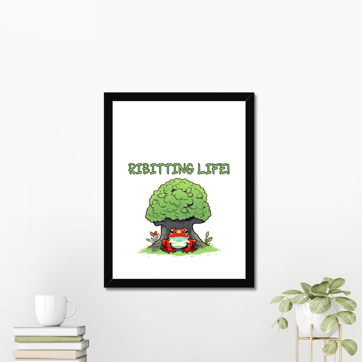 Ribitting life - Art print - Poster - Ever colorful