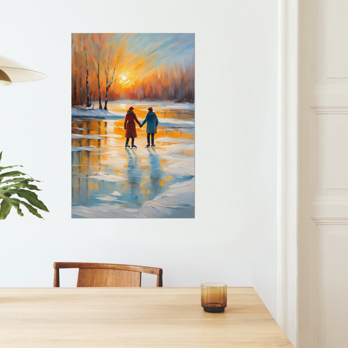 Romantic snow day - Art print - Poster - Ever colorful