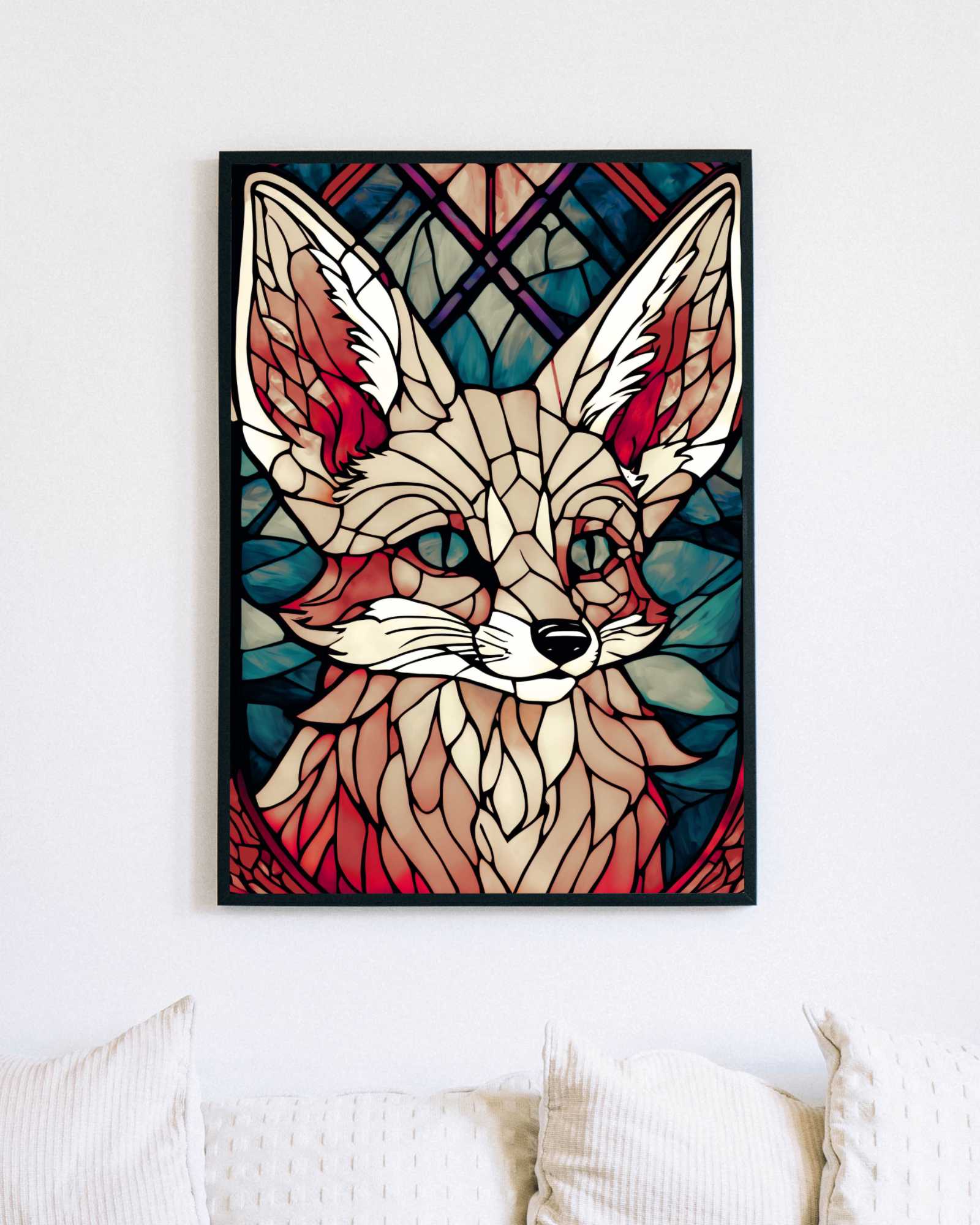 Rosey fennec fox - Poster - Ever colorful