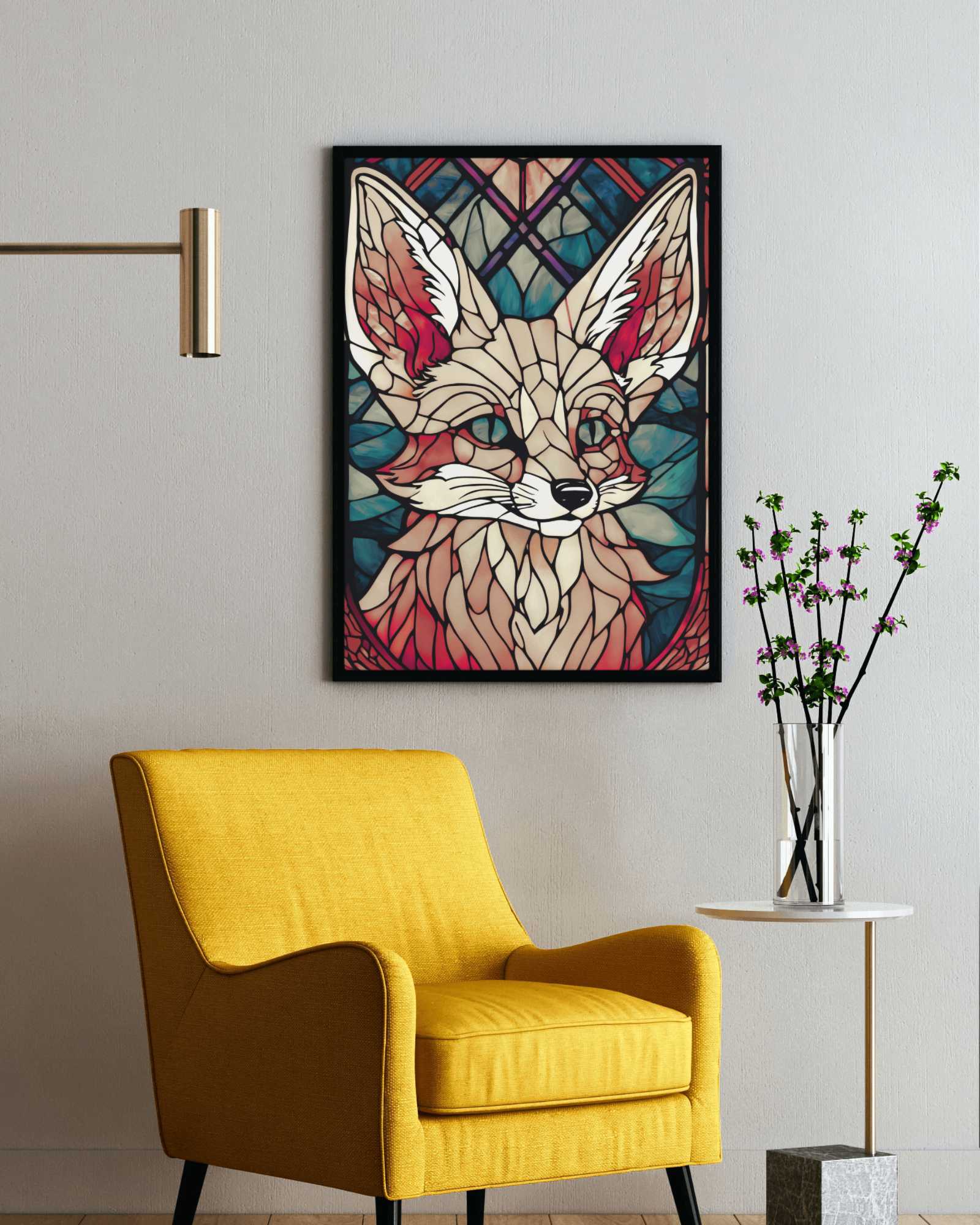 Rosey fennec fox - Poster - Ever colorful