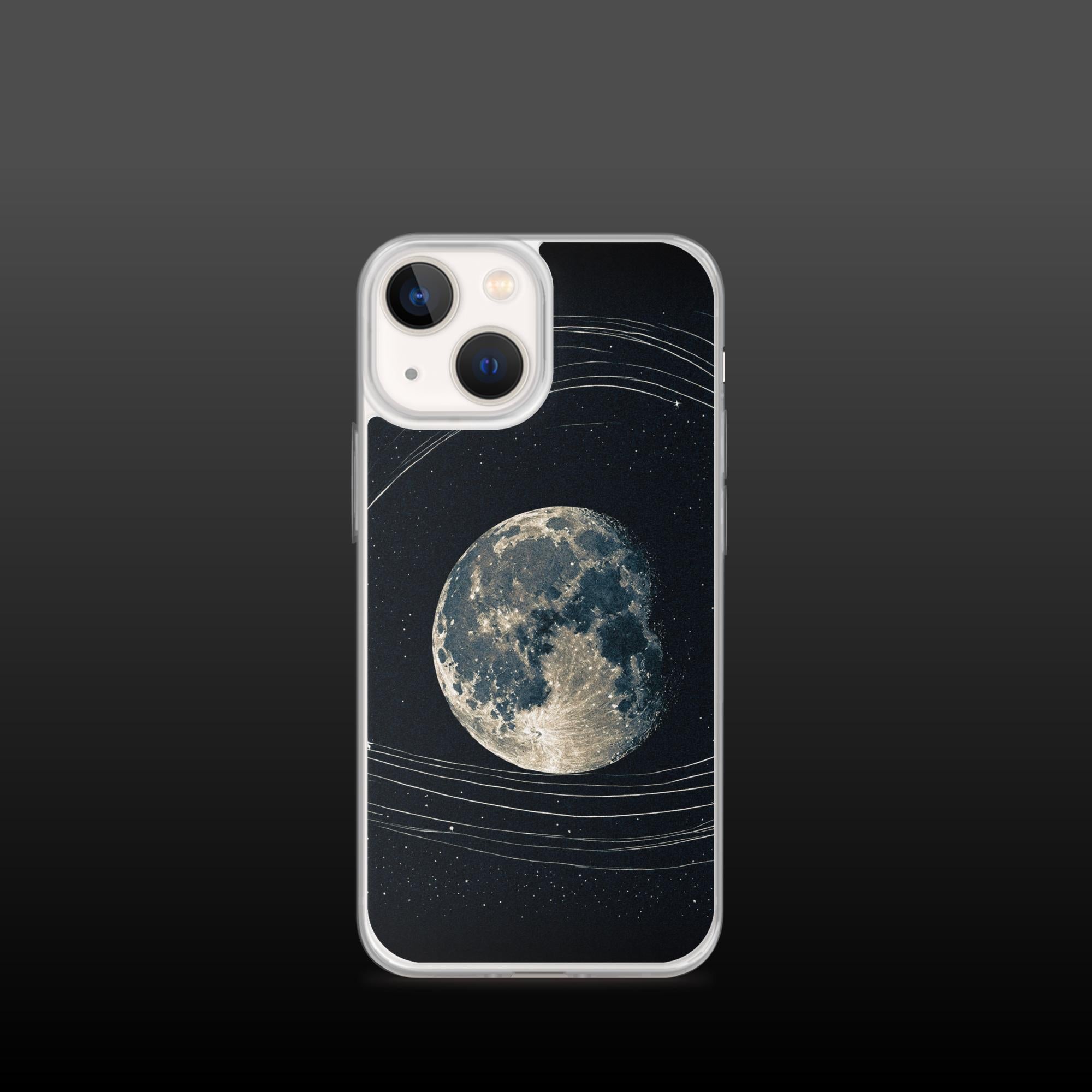"Round the moon" clear iphone case - Clear iphone case - Ever colorful