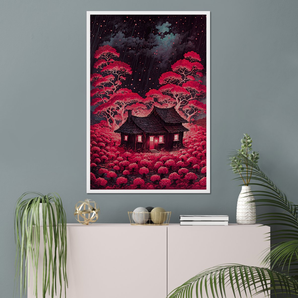 Ruby flora beauty - Art print - Poster - Ever colorful