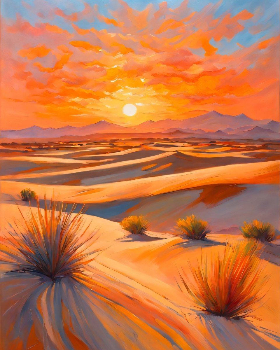 Sahara sand dunes - Art print - Poster - Ever colorful