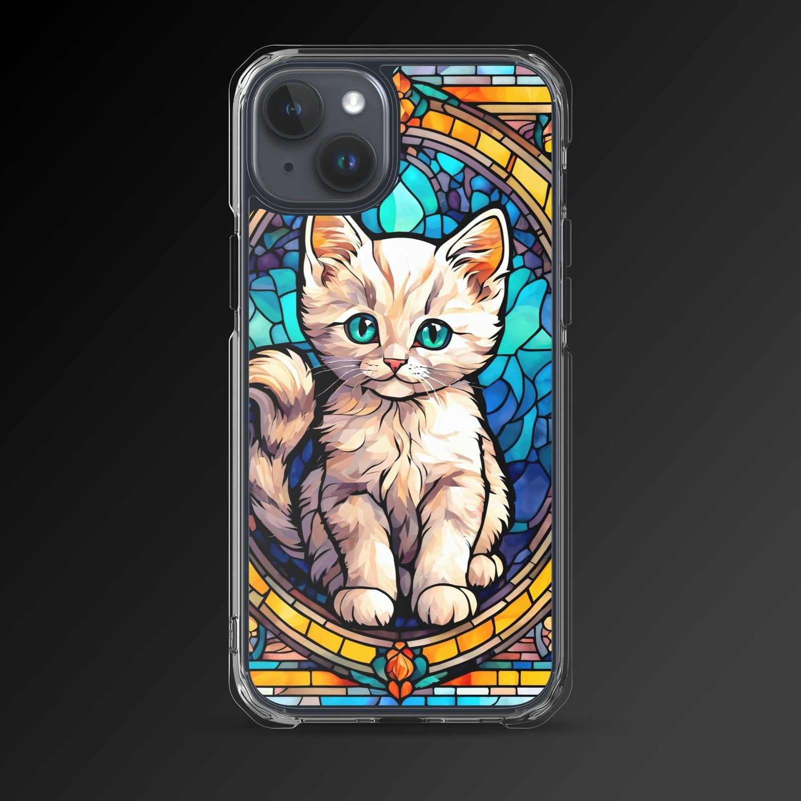 "Snow the curious kitten" clear iphone case - Clear iphone case - Ever colorful