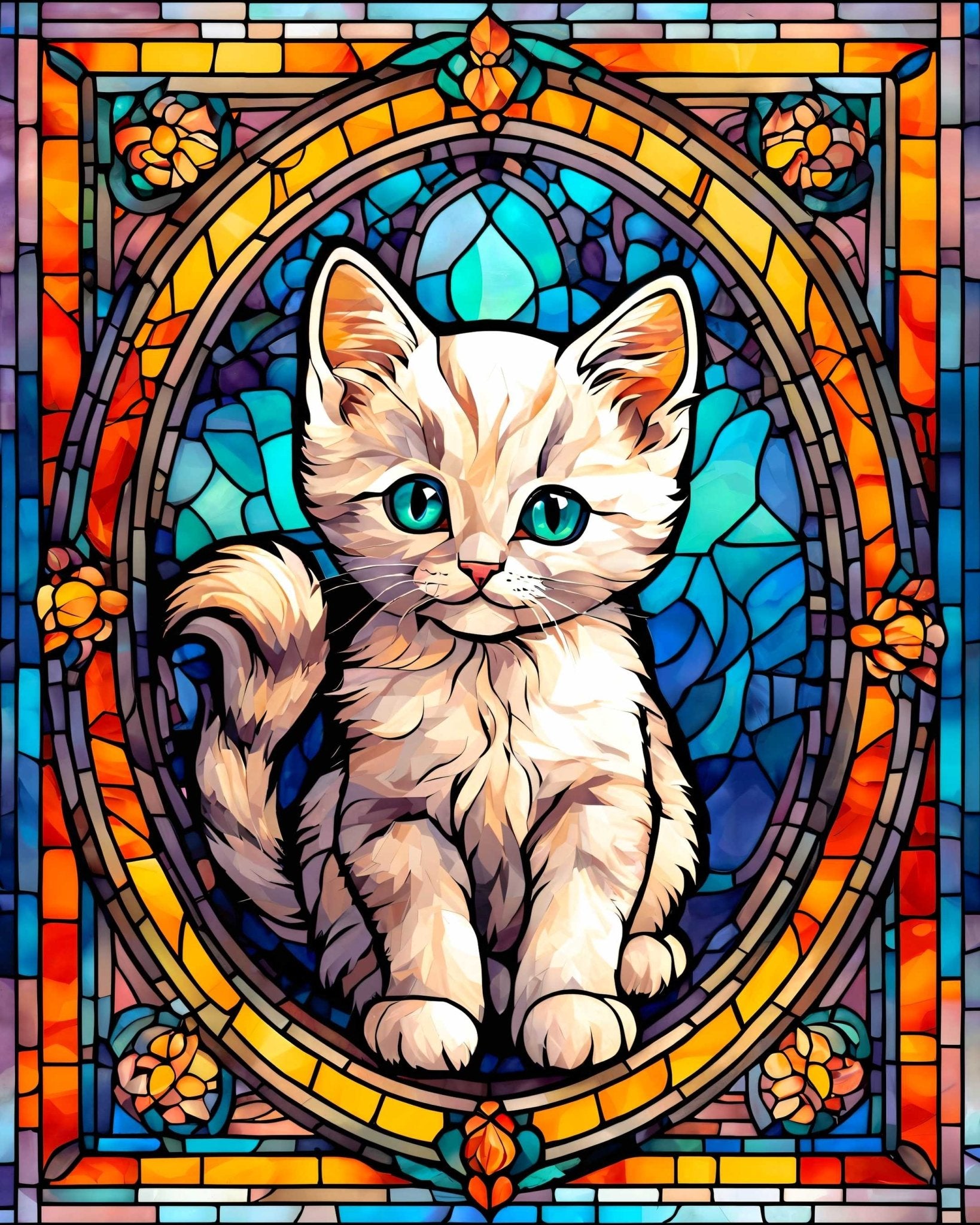Snow the curious kitten - Poster - Ever colorful