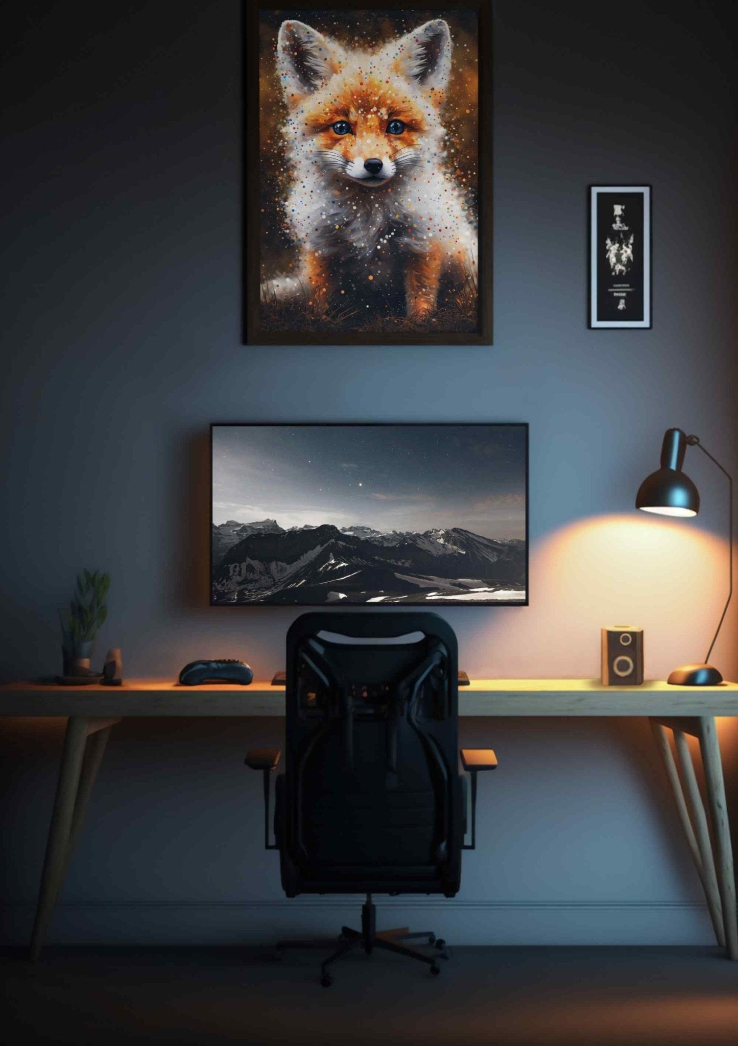 Soft baby fox - Poster - Ever colorful