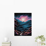Starlit Solace - Art print - Poster - Ever colorful