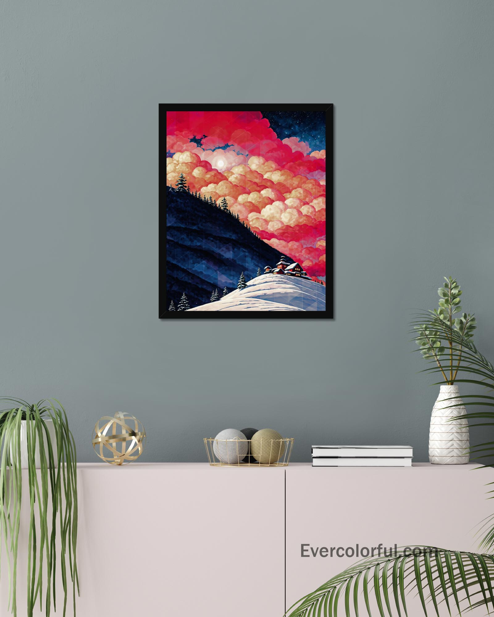 Sunset aflame - Poster - Ever colorful