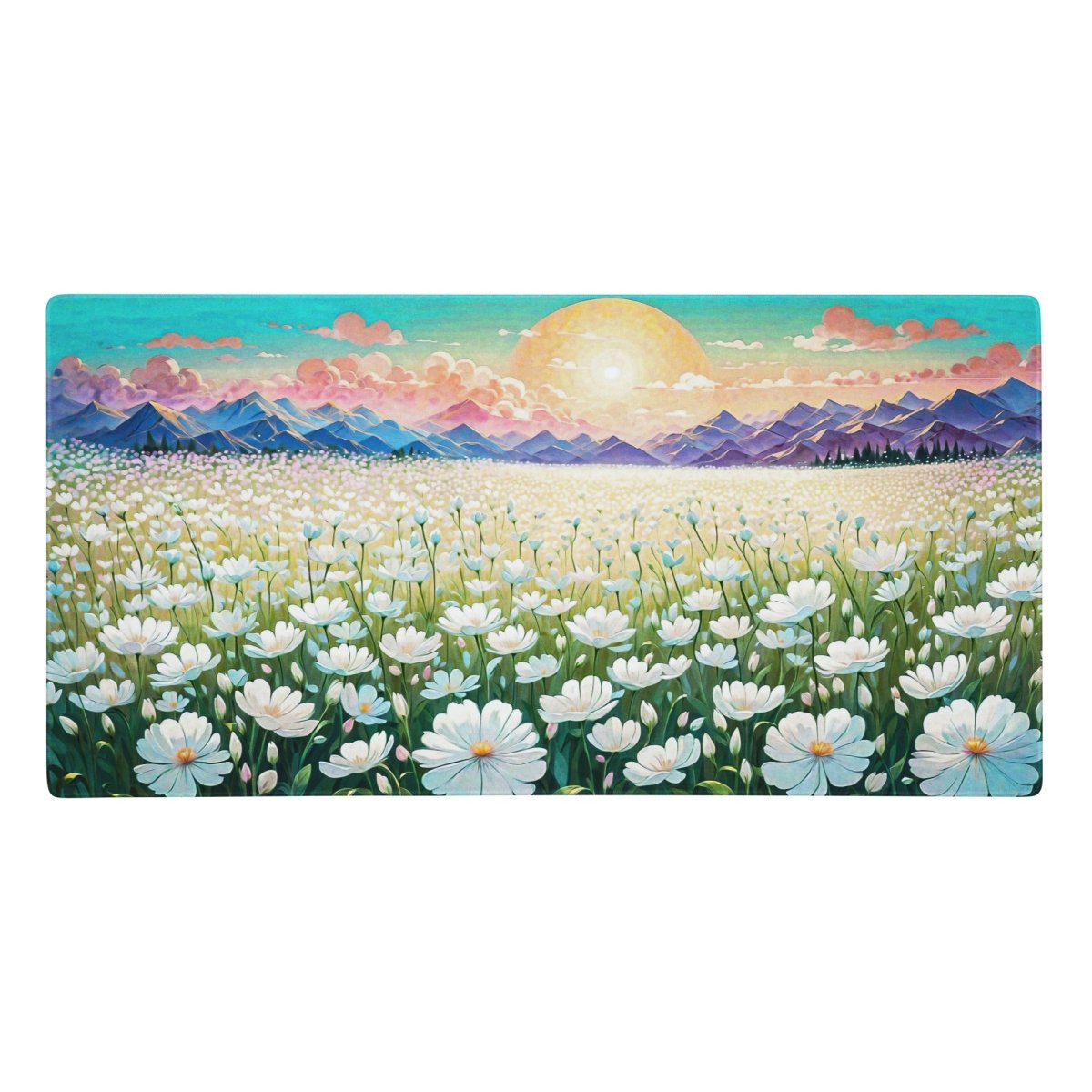 Sunset daisies - Gaming mouse pad - Ever colorful