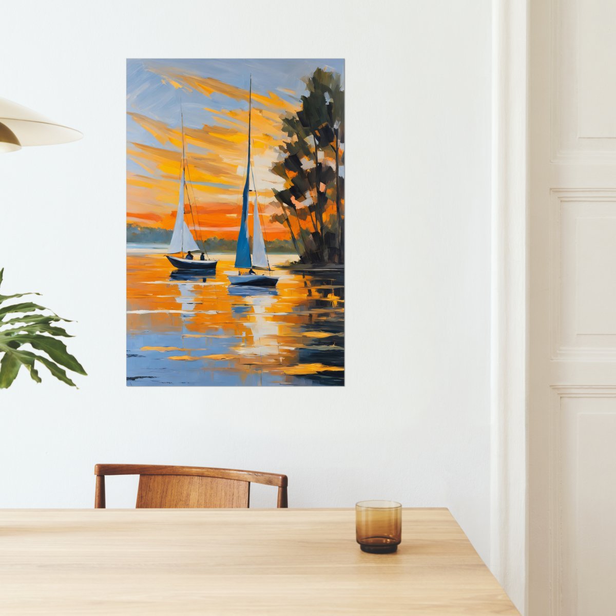 Sunset sails - Art print - Poster - Ever colorful