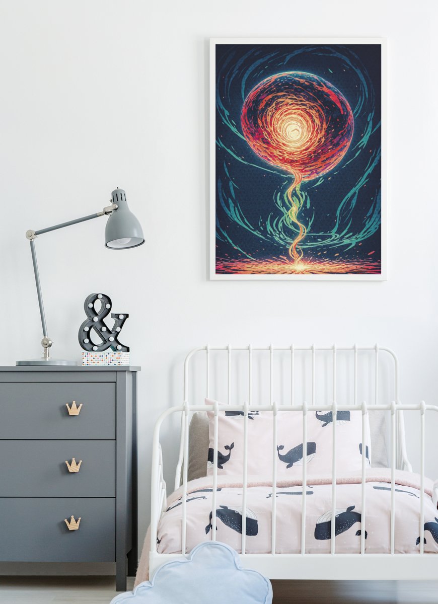 Swirling spell - Art print - Poster - Ever colorful