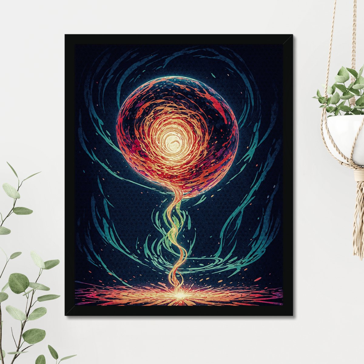 Swirling spell - Art print - Poster - Ever colorful