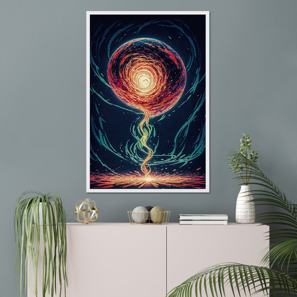 Swirling spell - Art print - Poster - Ever colorful