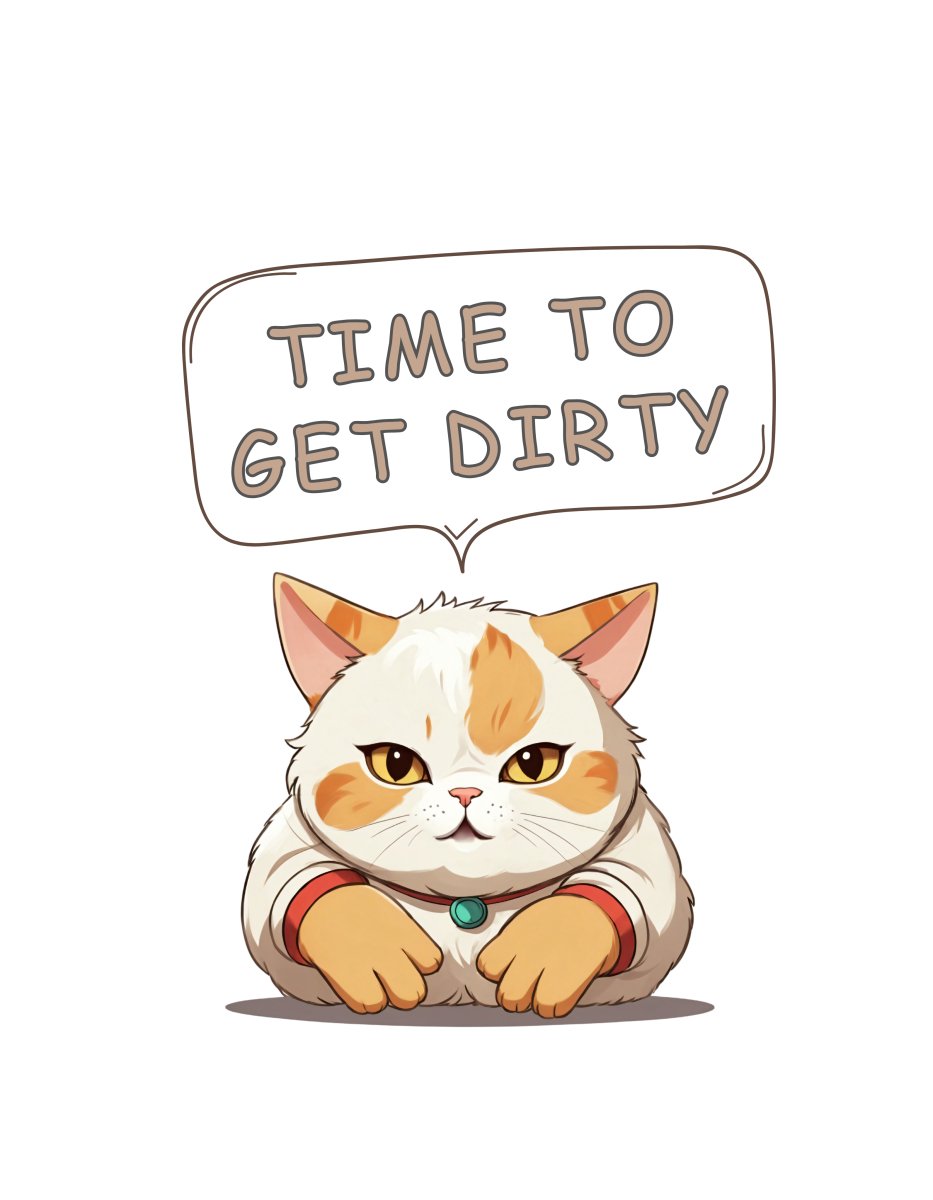 Time to get dirty - Art print - Poster - Ever colorful
