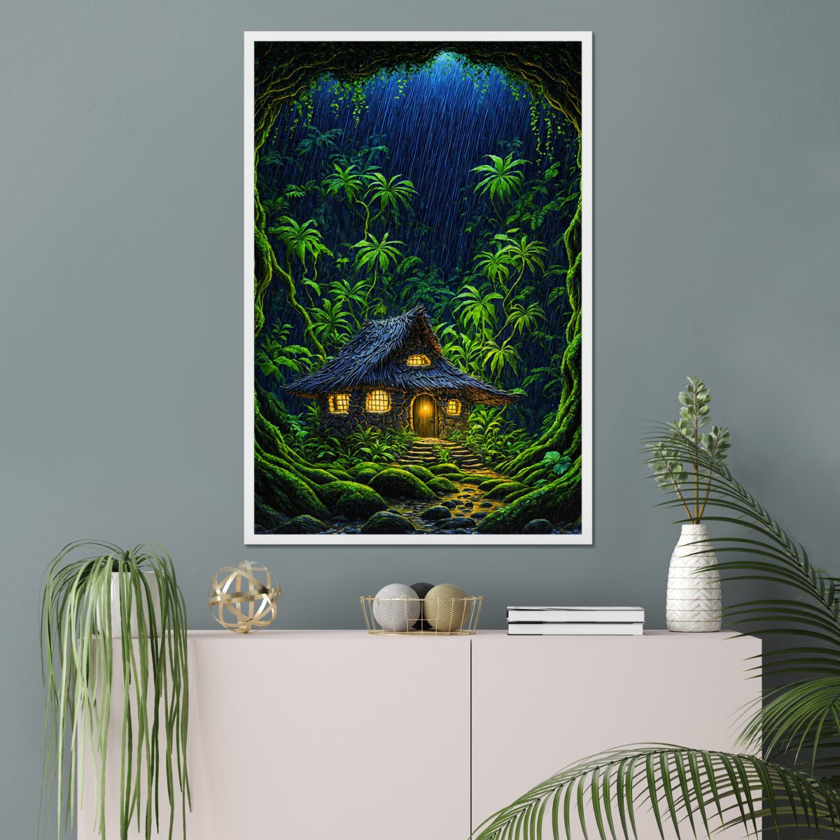 Tropical jungle gale - Art print - Poster - Ever colorful