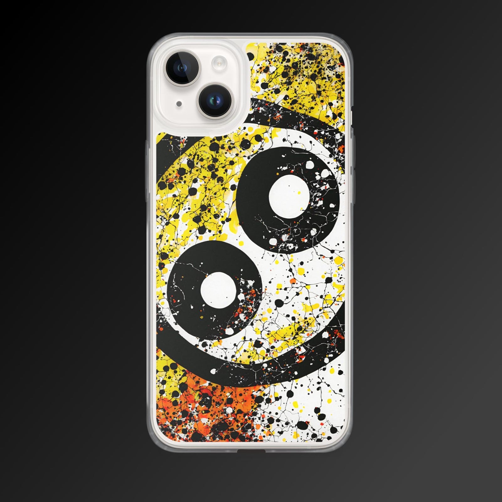 "Two dot mesh" clear iphone case - Clear iphone case - Ever colorful