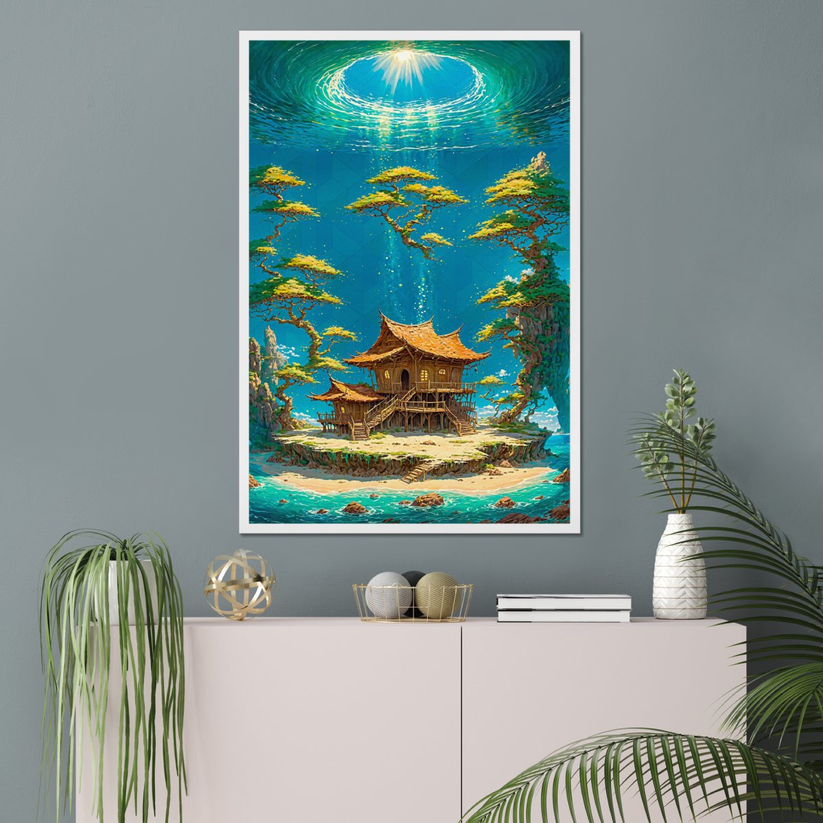 Uplifting paradise - Art print - Poster - Ever colorful