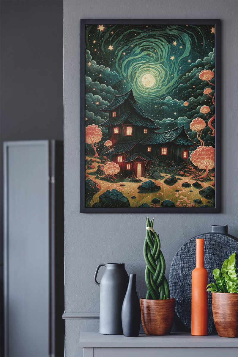 Vile stars magic - Art print - Poster - Ever colorful