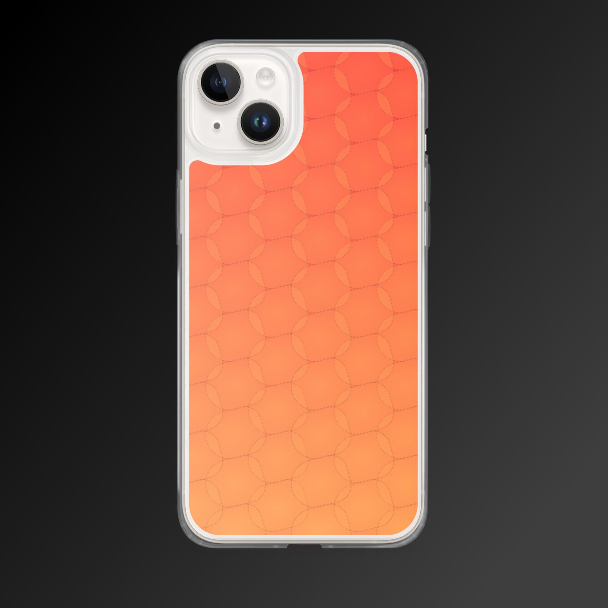"Warm bubbles pattern" clear iphone case - Clear iphone case - Ever colorful