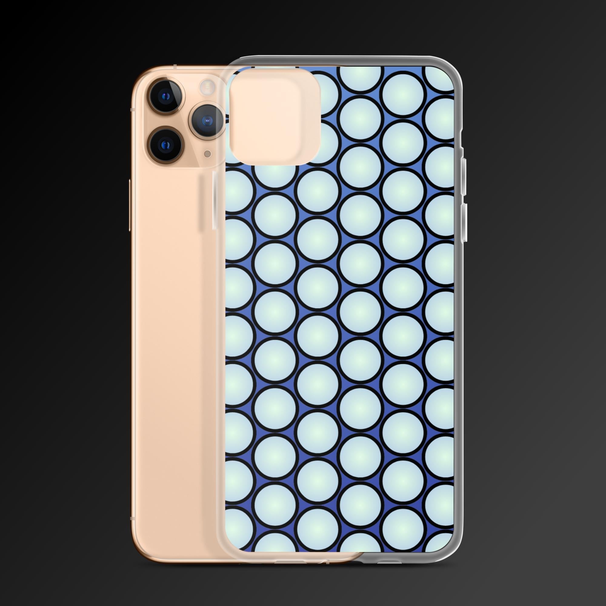 "White circle grid" clear iphone case - Clear iphone case - Ever colorful