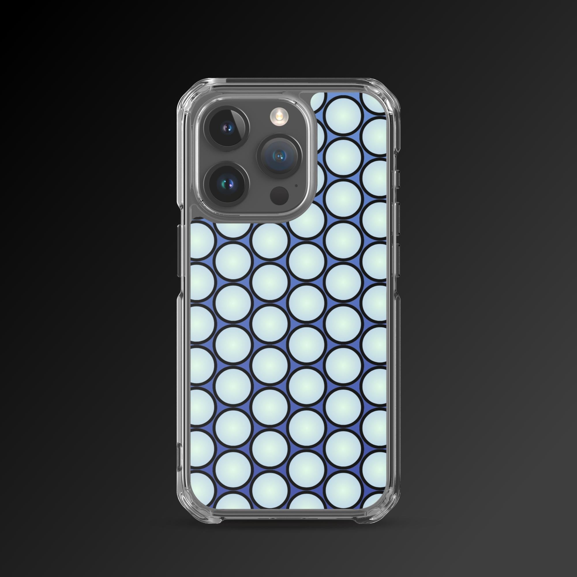 "White circle grid" clear iphone case - Clear iphone case - Ever colorful