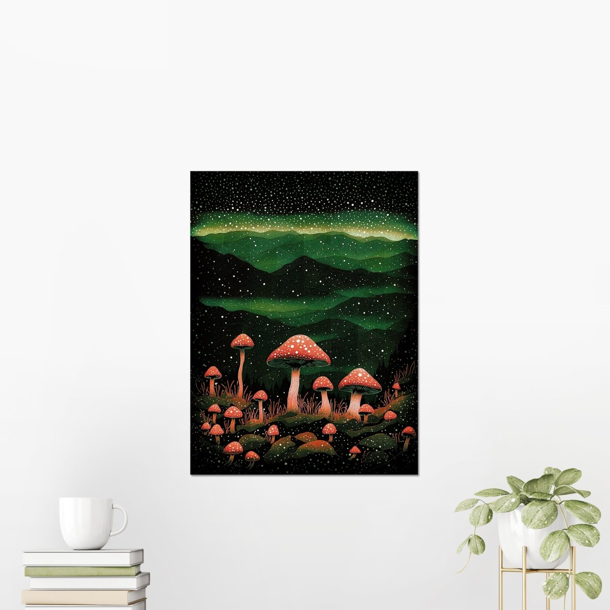 Woodlands mycology - Art print - Poster - Ever colorful